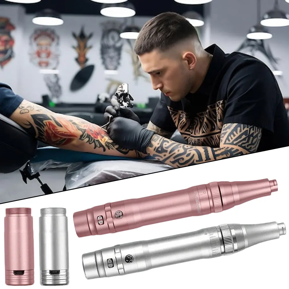 Wireless PMU Machine Permanent Makeup for Eyebrows Miroblading Eyeliner Lip Microshading Professional Rotary Tattoo Pen Kit