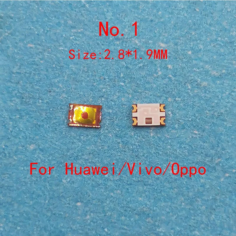 50pcs 3*2/2.8*1.9/2.6*1.6 MM Inner Power Button Control For Samsung Huawei Xiaomi OPPO Vivo Moto IPhone IPad Honor Volume Switch