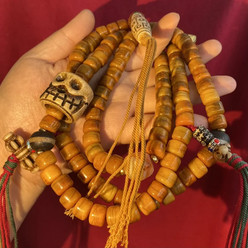

Tibetan Return Bone 108 Buddha Beads Dumbed Tianzhu Pendant Handheld
