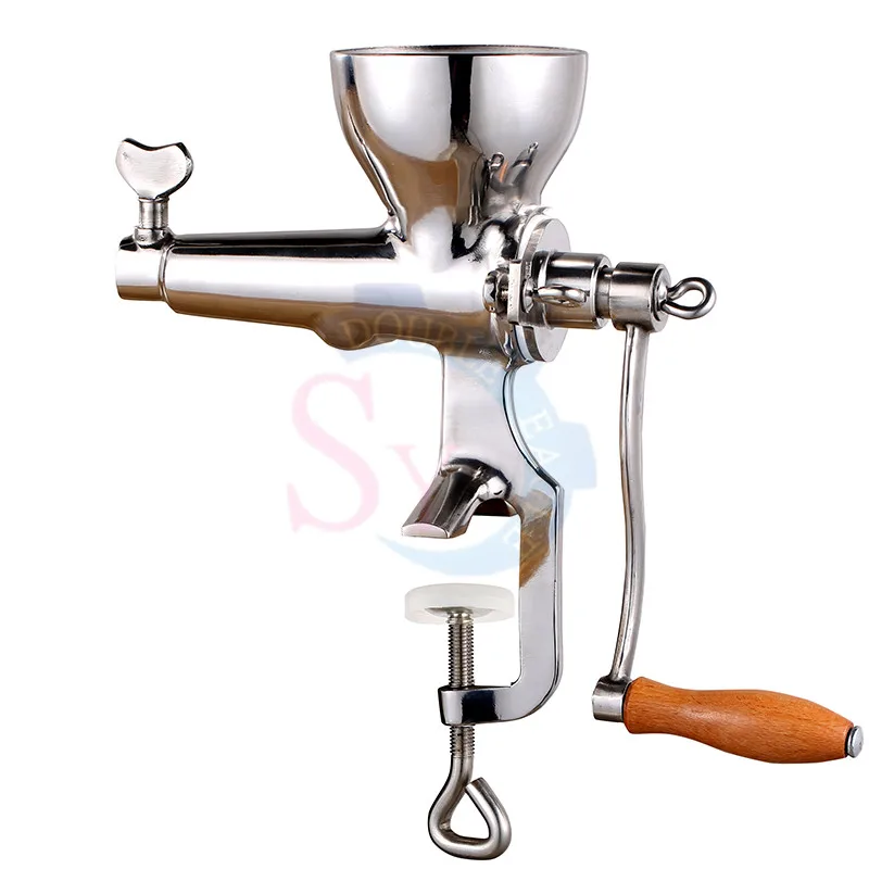 Precio al por mayor, exprimidor lento de hierba de trigo Manual de acero inoxidable, máquina extractora de tornillos para jugo de manzana y verduras