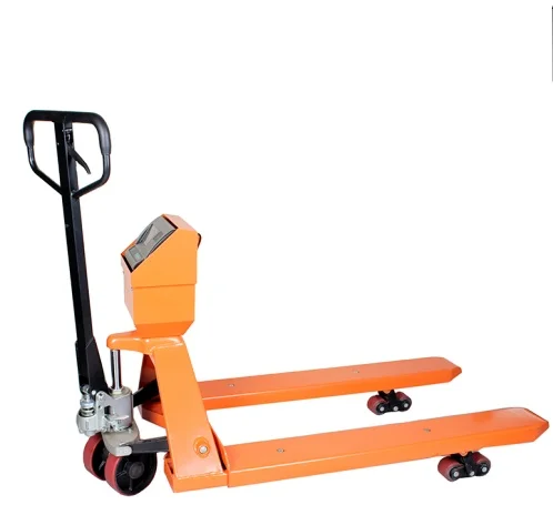 2.5 Ton Hand Operated Transport Pallet Jack with Scale and Printer PU Wheels for Professional Industrial Warehouse Logistics