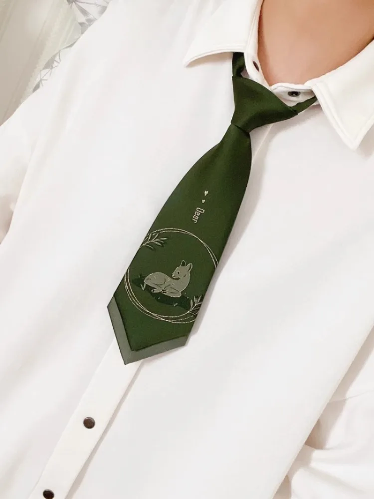 

Оригинальный оливково-зеленый двухслойный галстук, модный маленький галстук для мужчин и женщин, подарочные галстуки