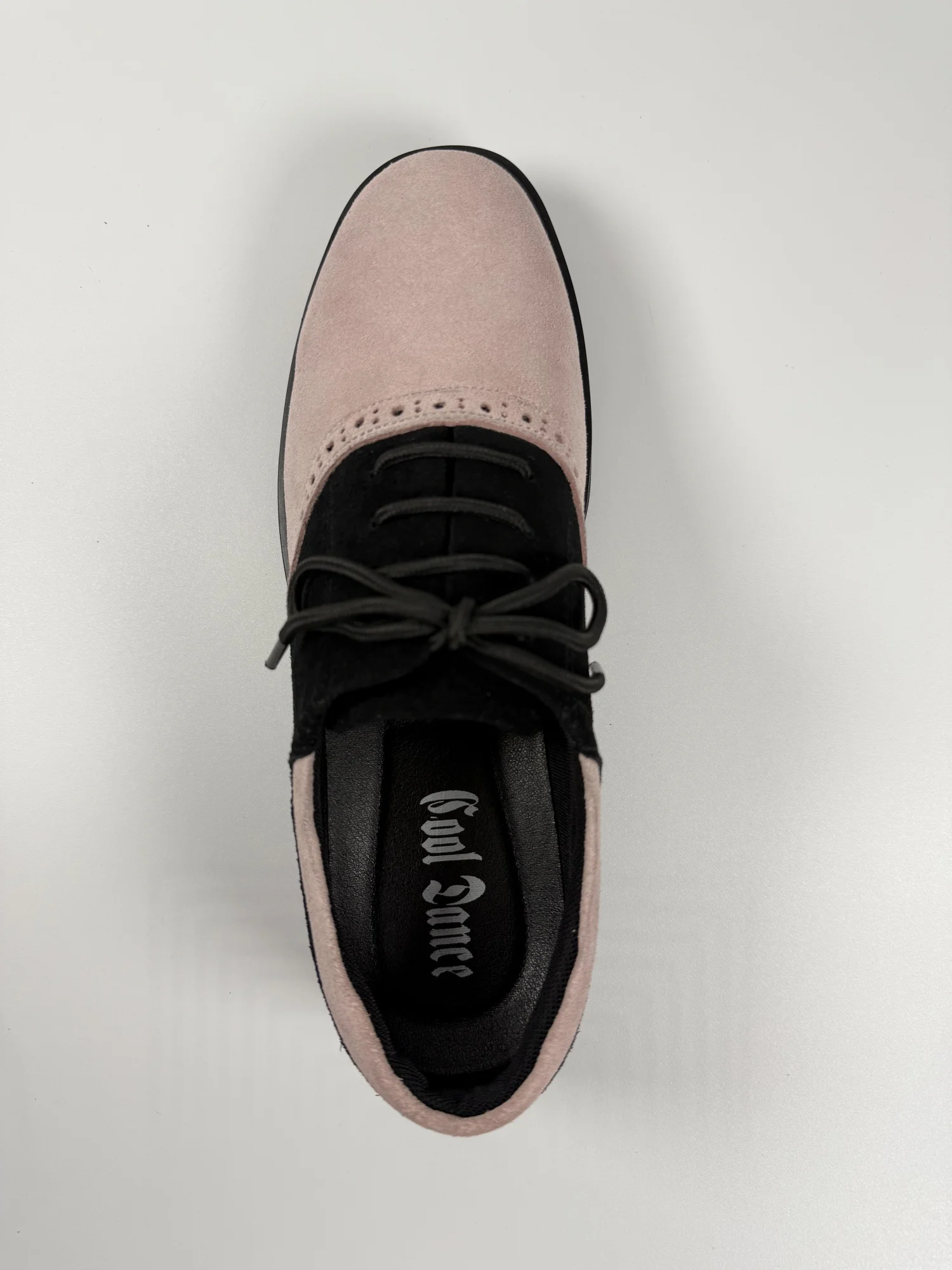 Europe Trend COOL DANCE Brown Pink and Black Double Colors Shoe Suede Hip Hop Popping Locking Funky Shoes in OrientTown CU026