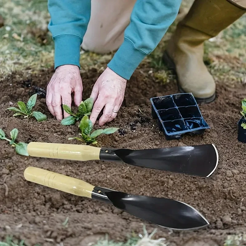 2pcs Metal Garden Trowels - Hand Shovels for Digging, Transplanting, Planting, and Weeding Tools image 4