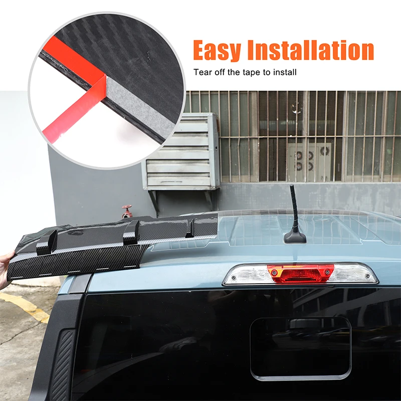 

For Ford Maverick 2022-2025 ABS Carbon Fiber Car Roof Spoiler Rear Wing Exterior Body kits Spoiler trim Car Accessories