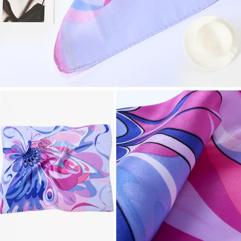 Flight Attendant Uniform Scarf Bow Tie Hotel Etiquette Accessories Women's Professional Small Handkerchief
