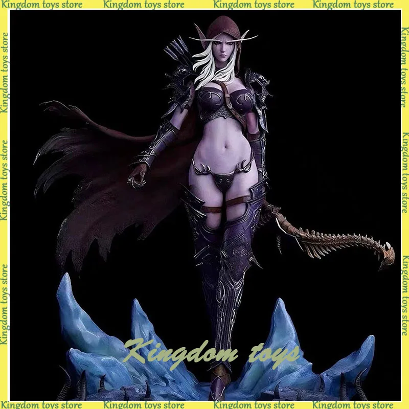 

44cm World of Warcraft Figures Sylvanas Windrunner Anime Figure Pvc Statue Collection Statue Model Ornament Toys Christmas Gift