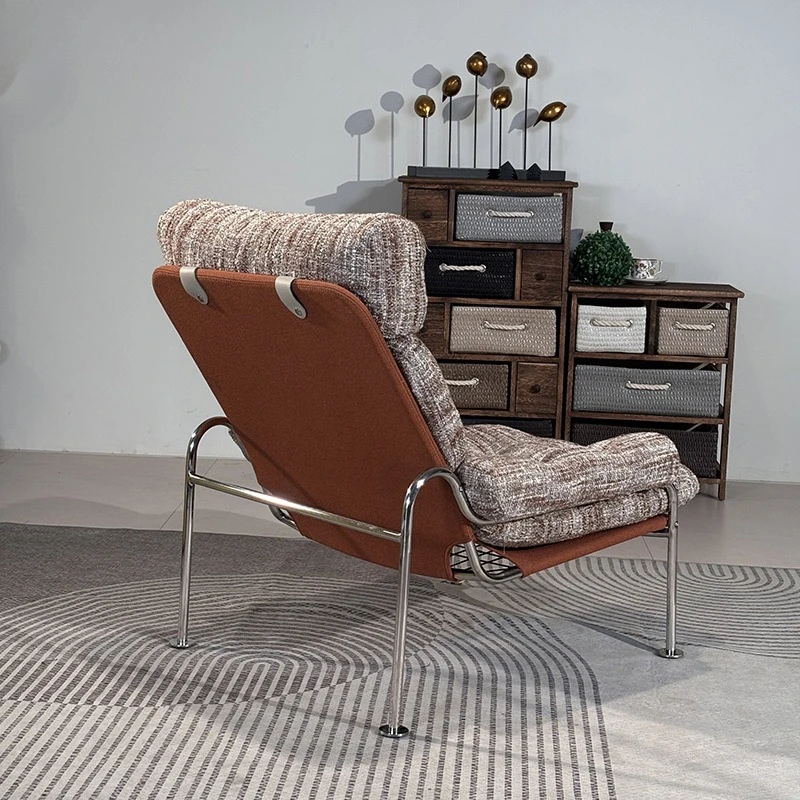 

Retro leisure chair simple small apartment living room single sofa chair lazy recliner