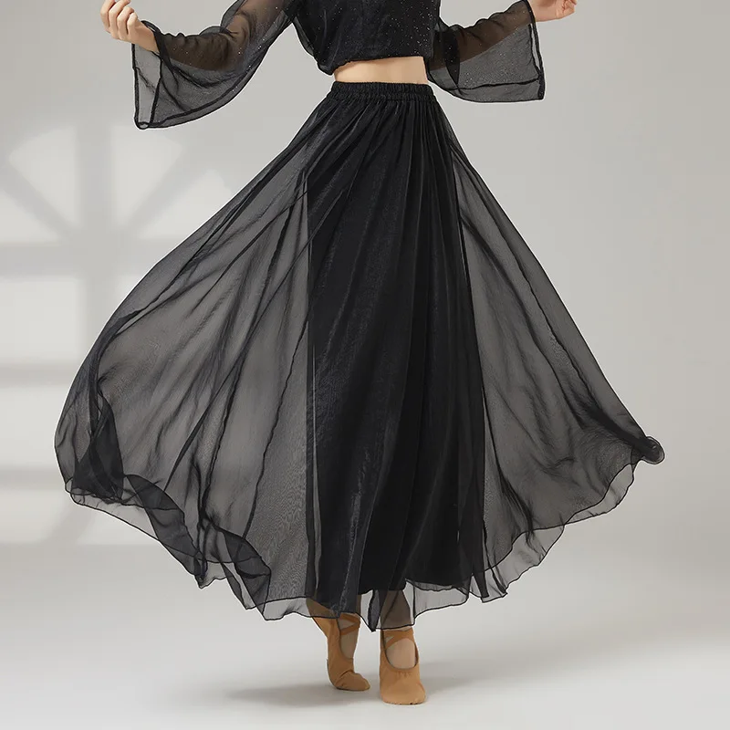 

Новое поступление 2025, женские профессиональные танцевальные брюки - струящиеся широкие брюки для современной/классической танцевальной практики