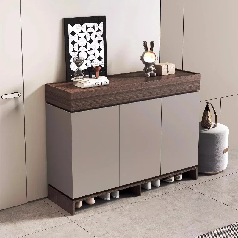 *slippers organizer organizer shoe rack narrow storage cabinet display models Upper cabinet ultra thin shoe cabinet modern