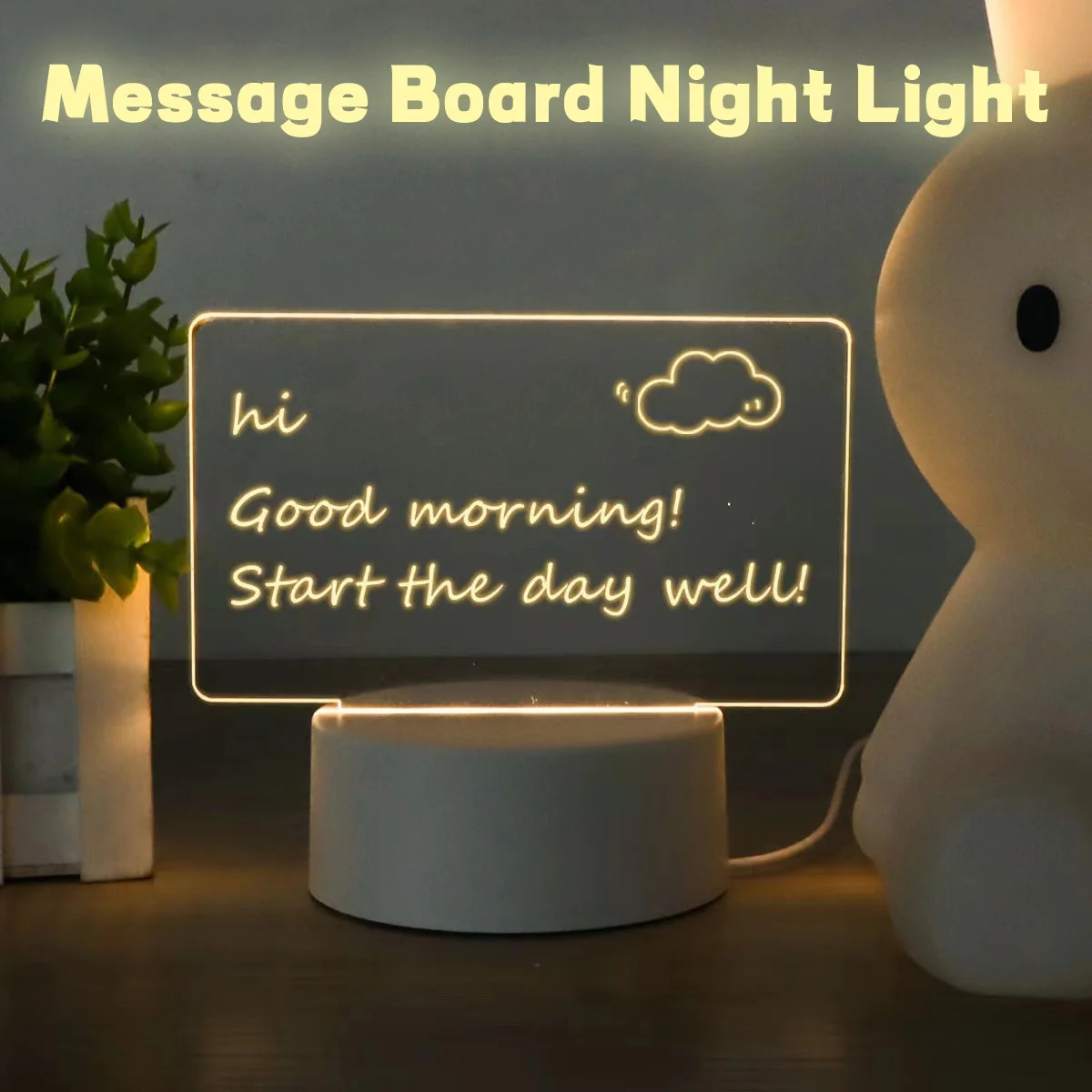 Creative LED Message Board with USB Charging Pen a Heartwarming Surprise for Friends Family Perfect for Personalized DIY Gifts