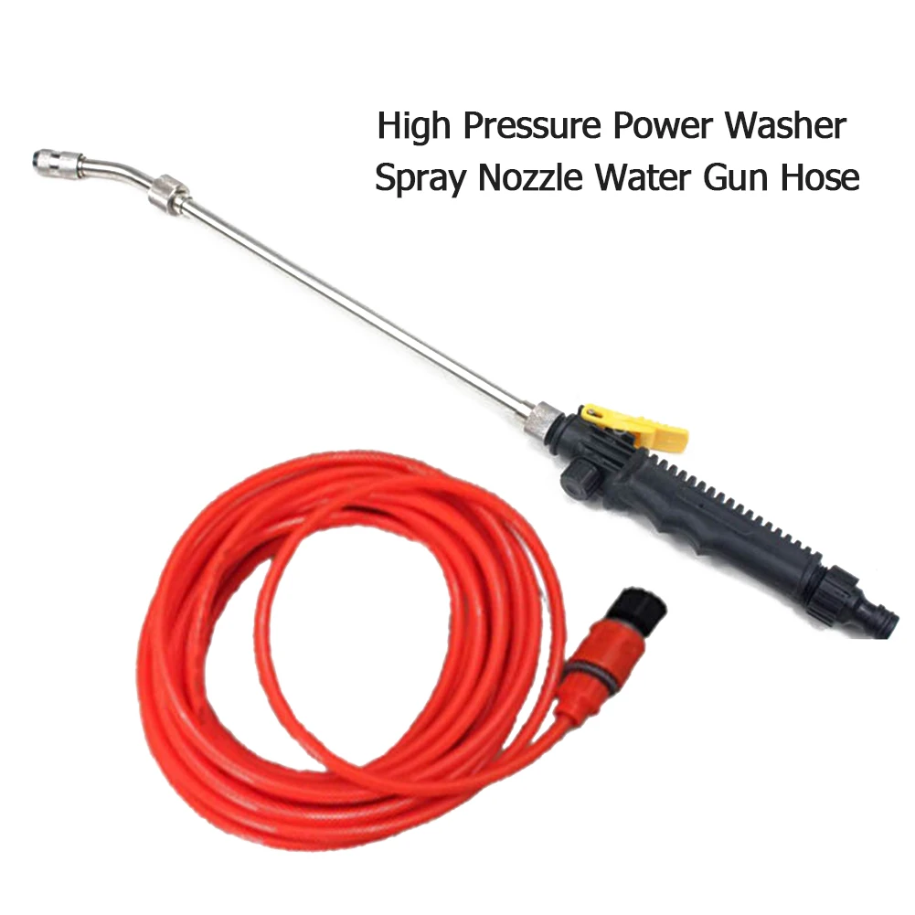 High Pressure Power Spray Gun 7m 275 Inch High Pressure Power Washer Spray Nozzle Water Gun Wand Sprayer Garden Tool Spray Gun