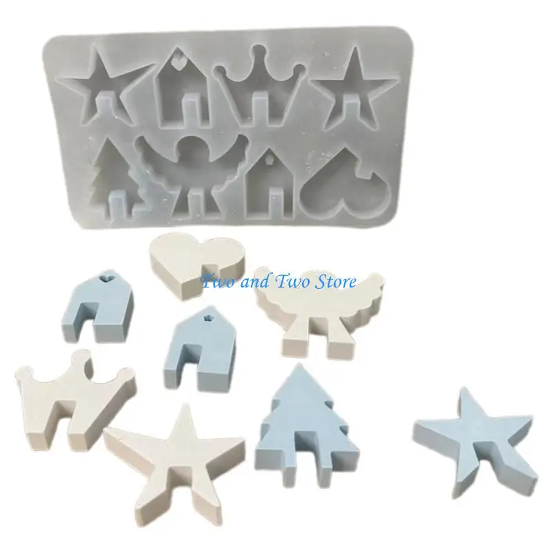 

HX6F Creative Crown Mold Easy to Use Silicone Mold with Crown Designs for Festive Occasions and Home Crafting