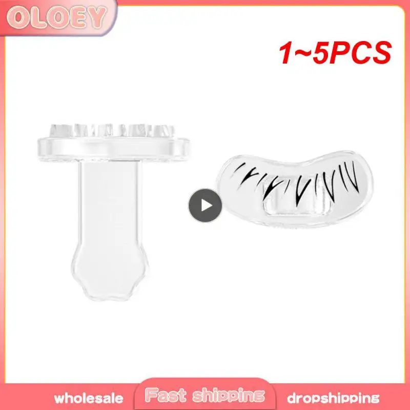 1~5PCS Eyelash Stamp Multi-function Lower Eyelashes Exercise One Printing Molding Silicone Make-up Demand Makeup Tools