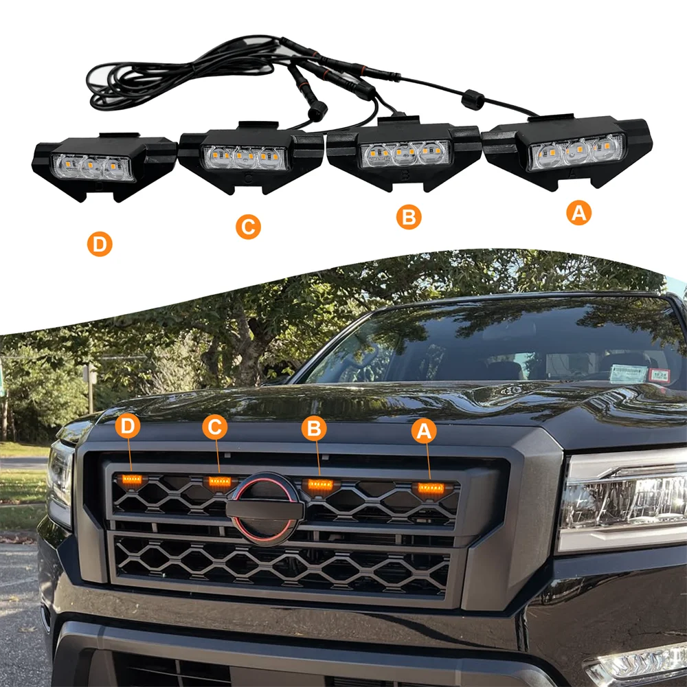 Nissan Frontier Pro 4x D40 Auto Led Grill Lights For Nissan Frontier D40 2023 2024 2025 2026 Grills  Led Lights Auto Accessories AliExpress 34