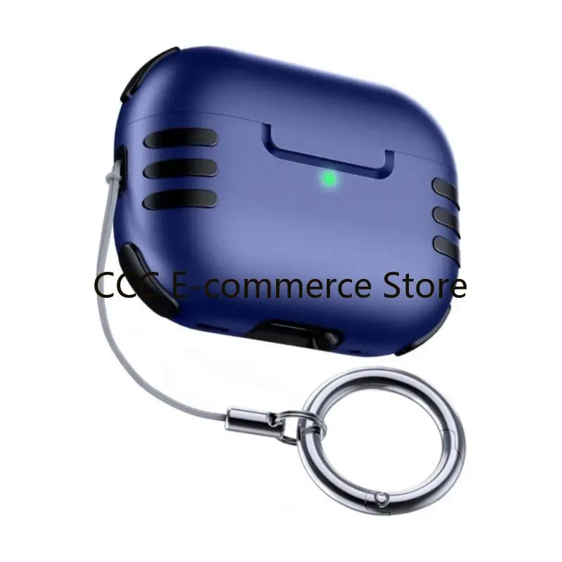 Compactly Case for Protective Cover Headphone Reinforced PC Structure Shockproof Exterior Carabiner Clip R58A