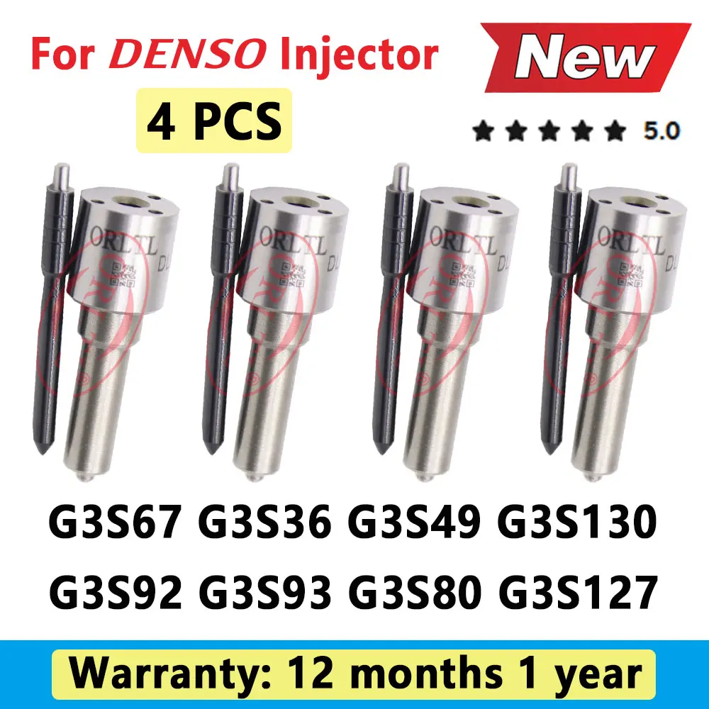 

Новые форсунки для дизельных двигателей G3S67, G3S36, G3S49, G3S130, G3S92, G3S93, G3S80, G3S127 для распылителя Denso, 4 шт.