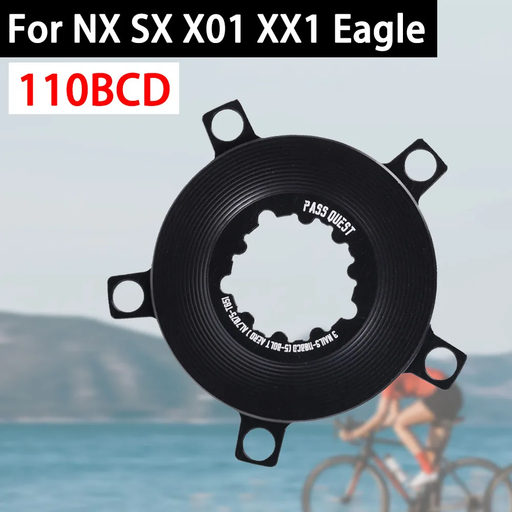 

110 bcd звездочка, 4 болта, 5 отверстий, адаптер-паук, конвертер для Sram NX SX X01 XX1 Eagle Road Bike, гравийные оси, 12-скоростной кривошип