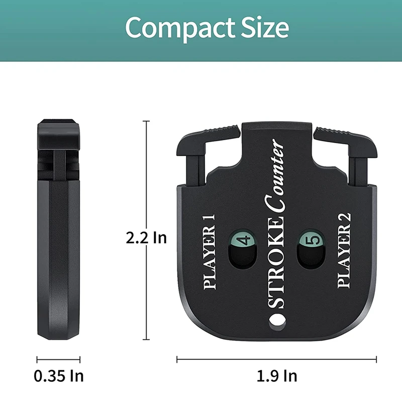 Mini Golf Score Shot Stroke Counter Clicker With Key Chain For Golf Game Scorekeeper Portable 2 Digit Sport Scoreboard