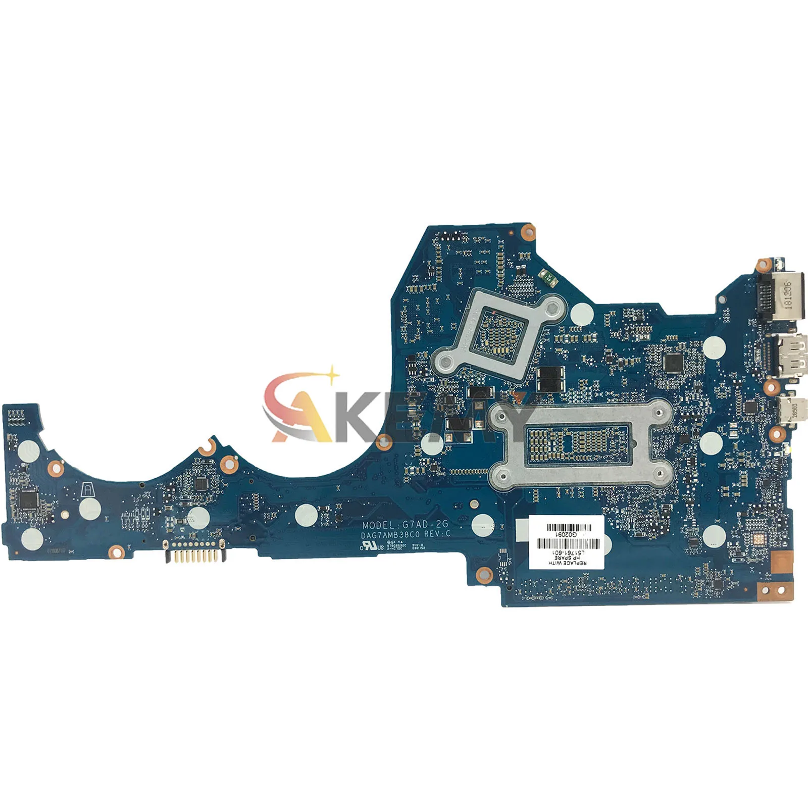 DAG7AMB38C0 Płyta główna do laptopa HP Pavilion 14-CE z procesorem i5 i7 8. generacji, kartą graficzną MX250, L51762-601 L51761-601, w 100% przetestowana