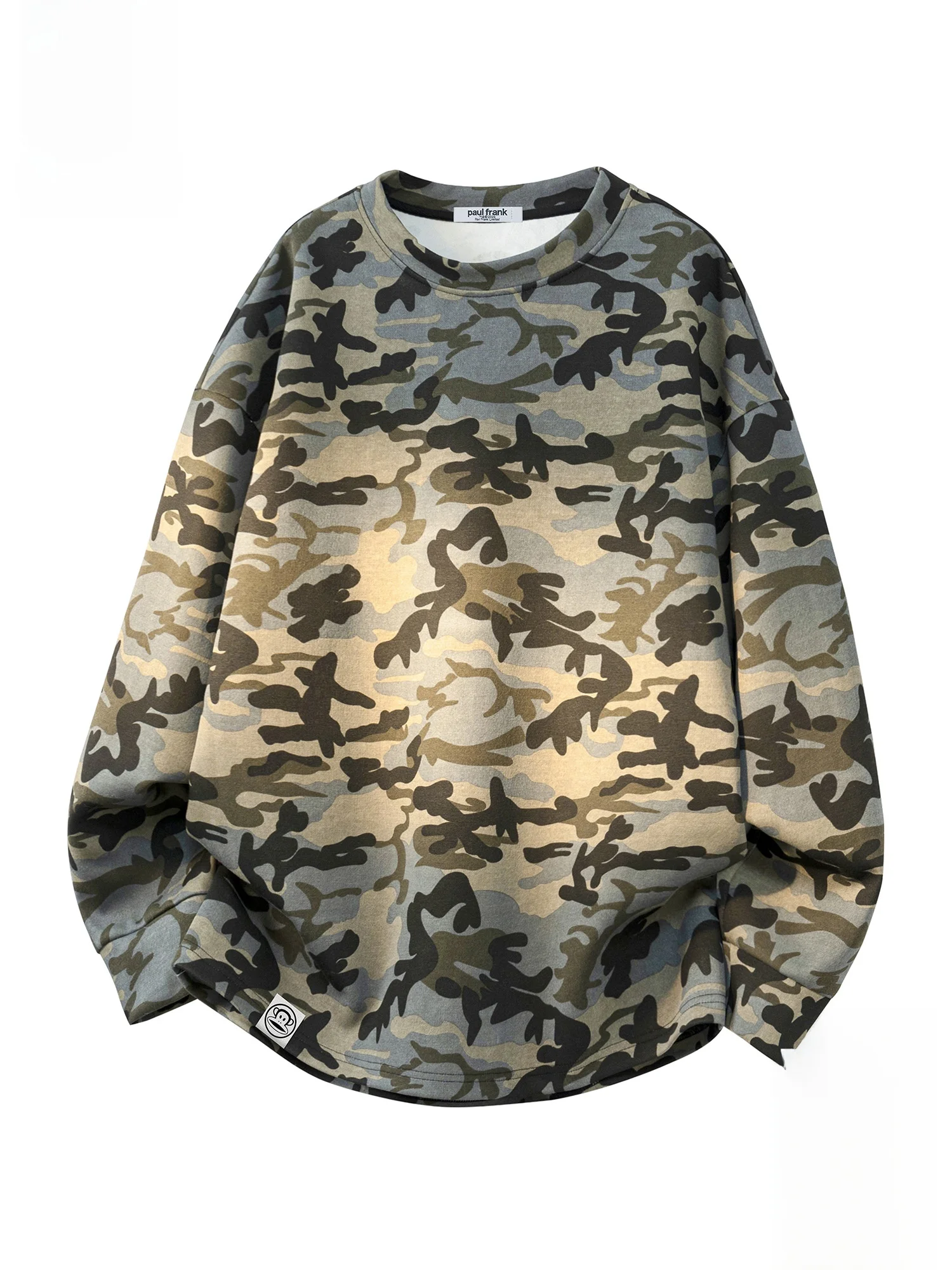 

PaulFrank Spring American Trend Camouflage round Ne Sweatirt Men's Loose Long Sve Hoodie Comfortable Cotton Blend Fabric