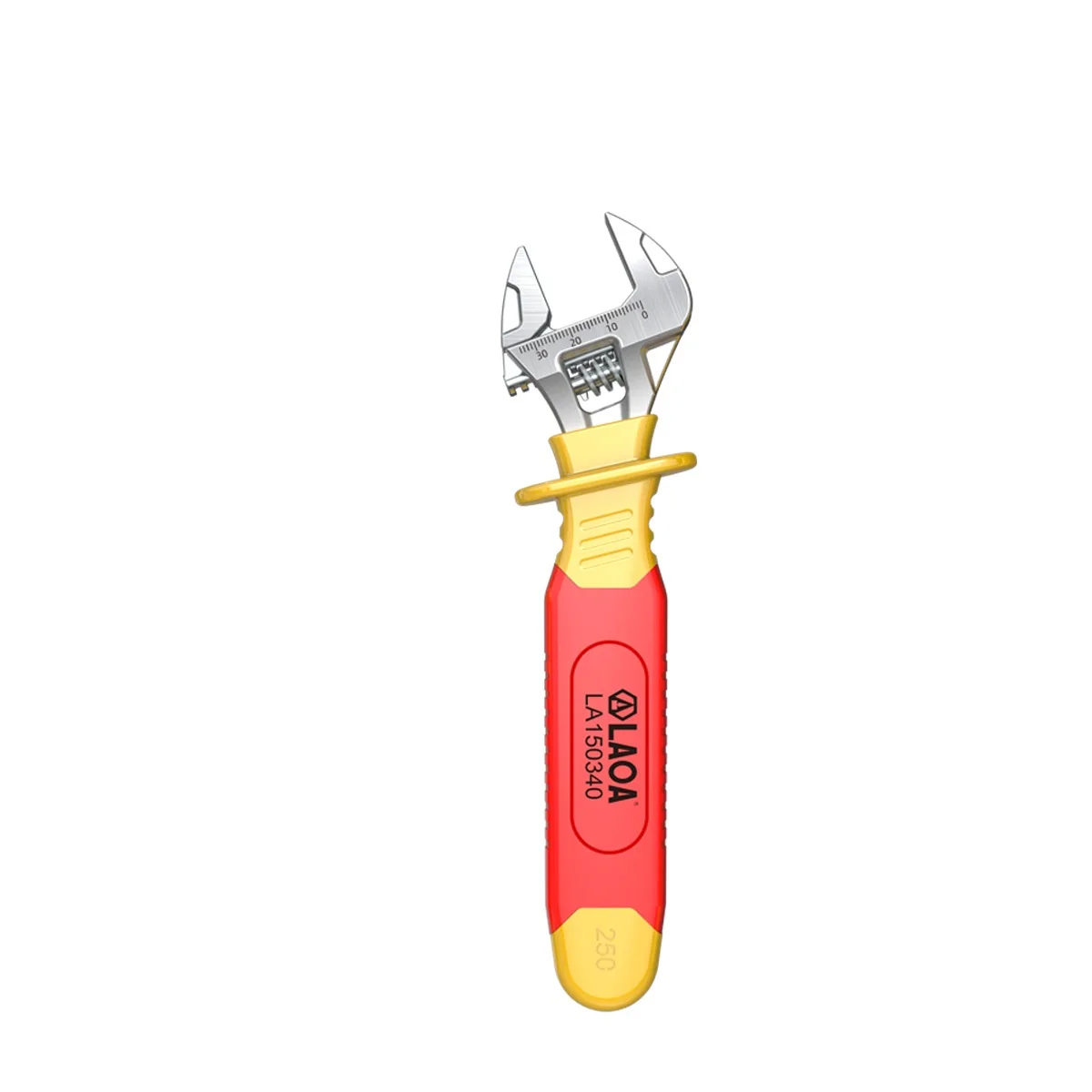 

LAOA Insulated Adjustable Wrench With Dual Color Handle 8 Inch Heavy Duty For Industrial Construction And DIY Projects