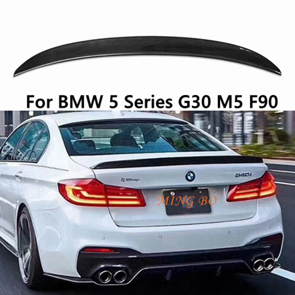 

For BMW 5 Series G30 G38&M5 F90 3D Style Carbon fiber Rear Spoiler Trunk wing 2016-2023 FRP Forged carbon