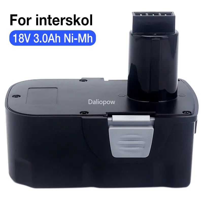 18V 3.0Ah Ni-MH Power Tools Replacement Rechargeable Battery for Interskol DA-18ER Cordless Drills Screwdriver 18V H18 Batteries