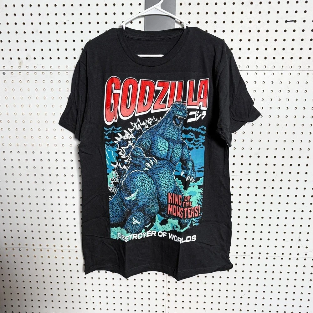 Godzilla Inspired Kaiju Monster Retro Graphic Print T-Shirt Men Women Cotton Oversized Couple Harajuku Casual Streetwear Tops - view 2