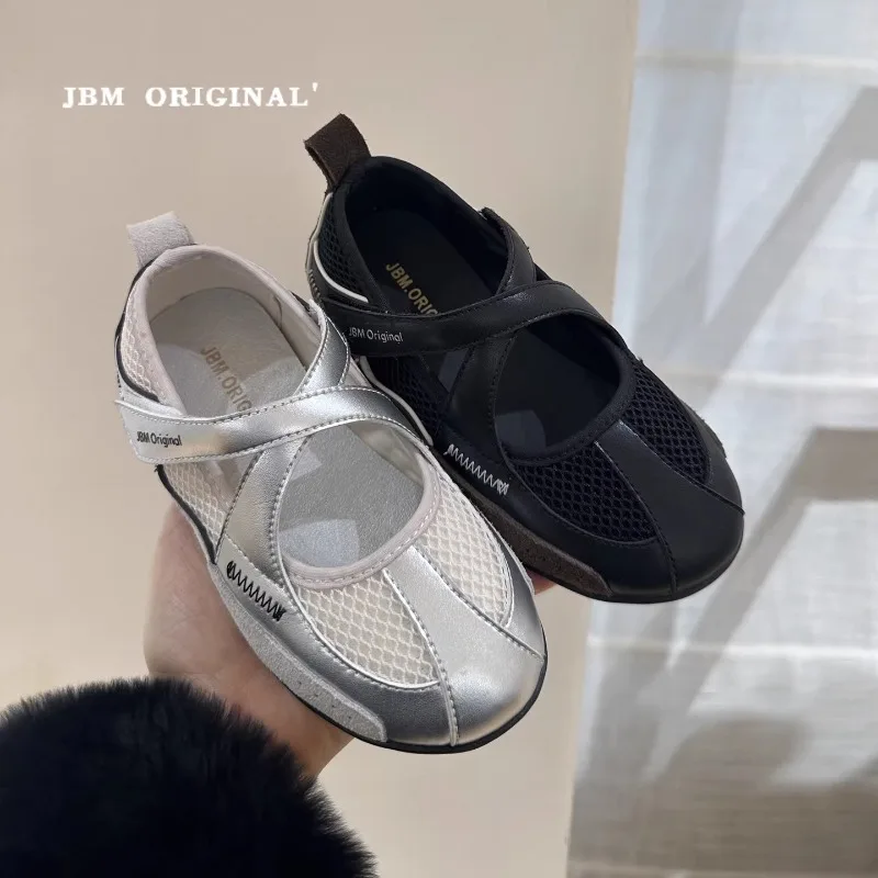 Little Girl Mesh Breathable Ballet Flat Sneakers 2026 Spring and Summer Children's Casual Soft-soled Comfortable Joker Sneakers