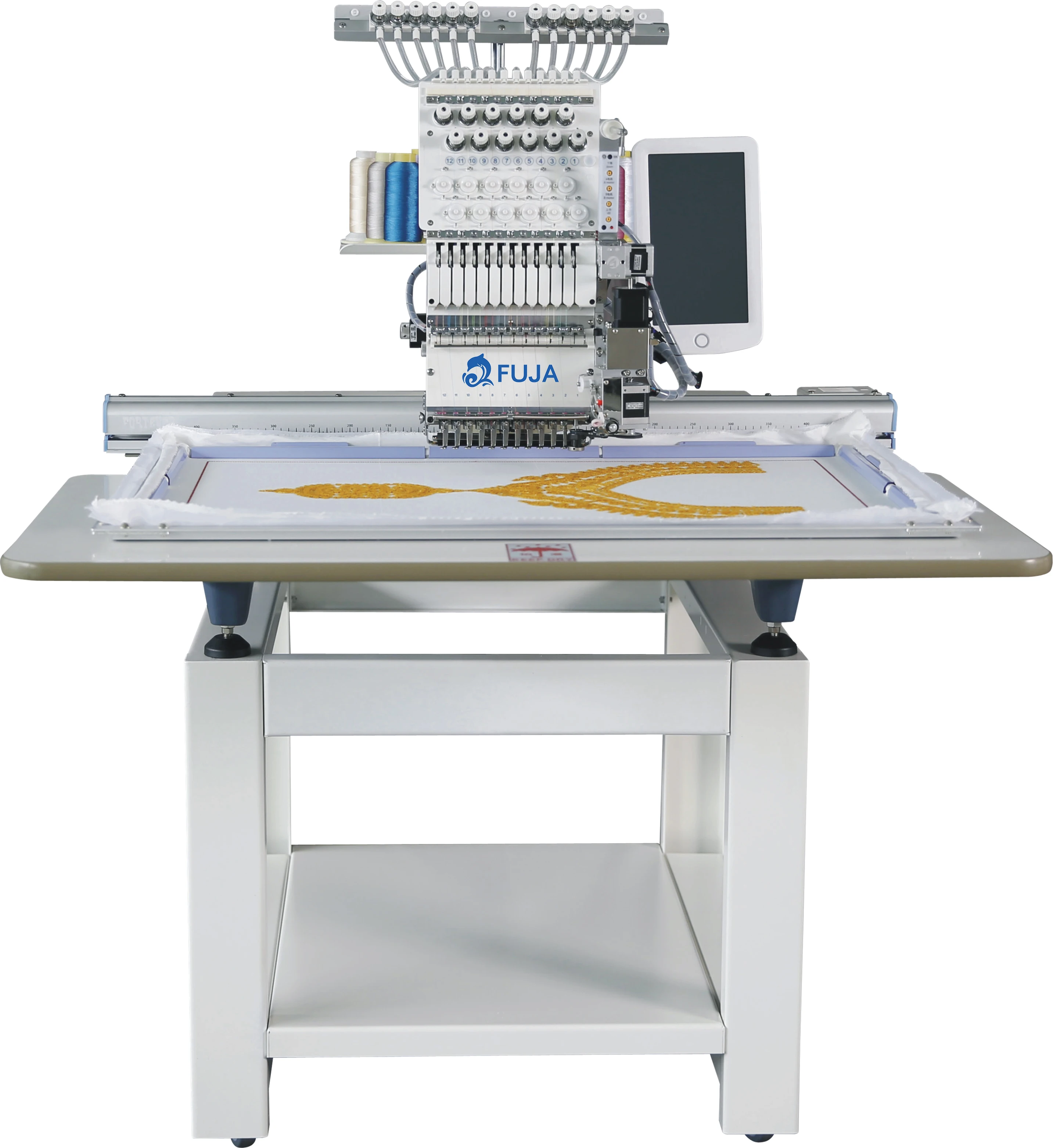 FUJA High Quality Speed Single Head 15 Color Computerized Embroidery Machine