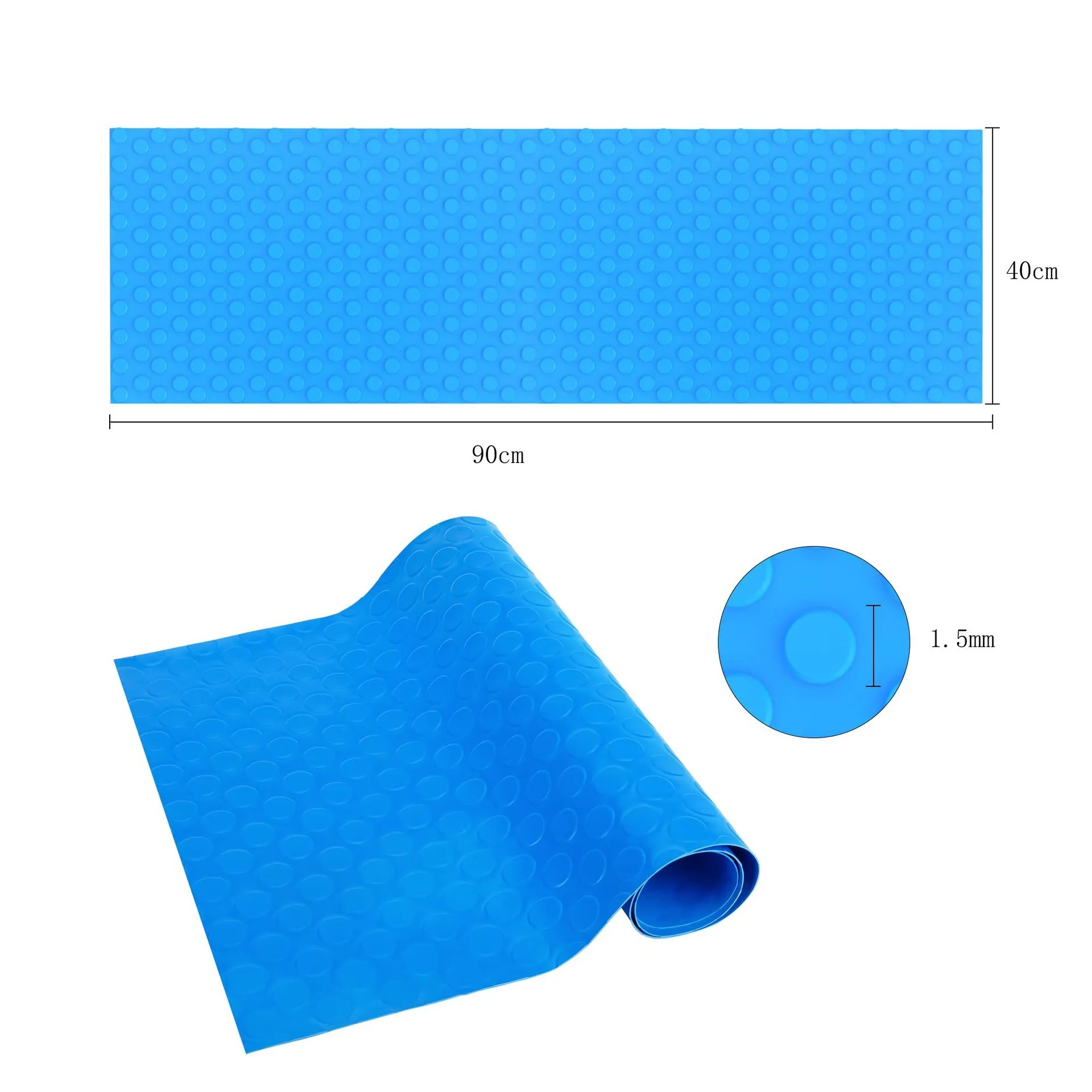 PVE Swimming Pool Ladder Step Mat for In-ground or above Ground Pools Non-Slip Texture Pad 90*23 60*23 Folding Pool Step