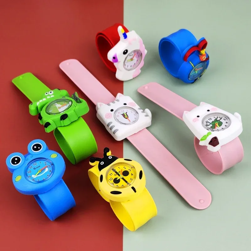 High Quality Cartoon Kids Slap Wrist Watches Children Kindergarten Prizes Gifts Boys Girls Watch Baby Toys Bracelet