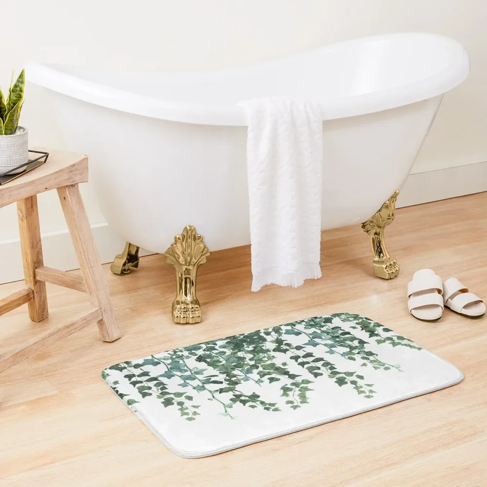 

Ivy Hanging Vines Bath Mat Living Room Rugs Waterproof Bathroom Rugs Rugs Living Room Mat