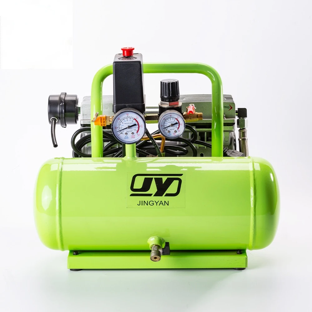 100-240v 1.6gallon small portable oil-free air compressor, electric quiet air compressor for decoration spray paint