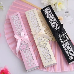 1pc Ivory Bridal Chinese Bamboo Silk Hand Fan Wedding Favors Guests Gifts Hot Sale