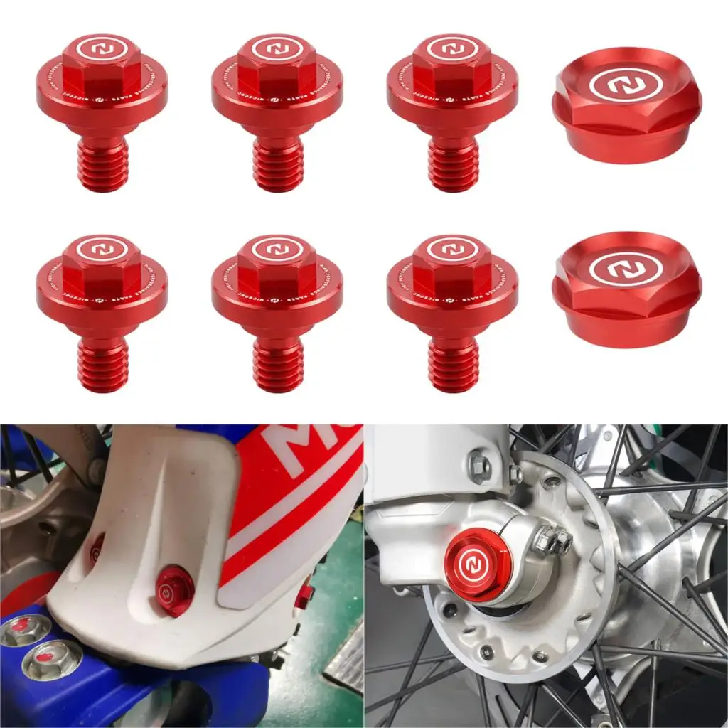 

M6X8 Front Fork Guard Bolt Screw & Axle Nut Kit For Beta RR RR-S 300 250 125 200 350 390 400 430 450 480 498 500 2T 4T 20-22