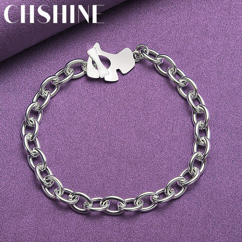 

CHSHINE Wholesale 925 Sterling Silver Dogs OT Chain Bracelet For Women Fashion Charm Jewelry Fine Gift