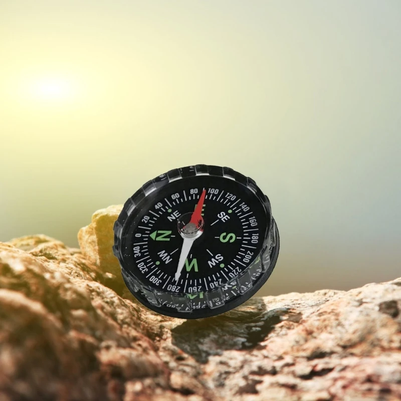 ฝาครอบกันน้ำเข็มทิศมองเห็น Survival Camping Mountaineering Boating Compasses Mini Navigation Compasses