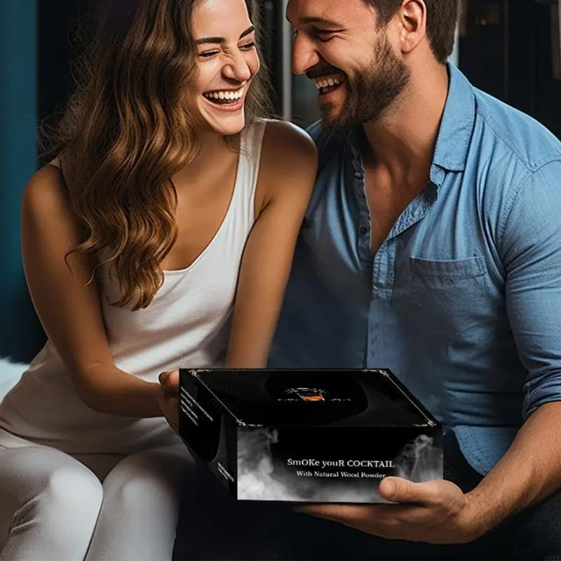 A0KE Electric Drink Smoker Set with 6 Chip Birthday Gift for Men Lover