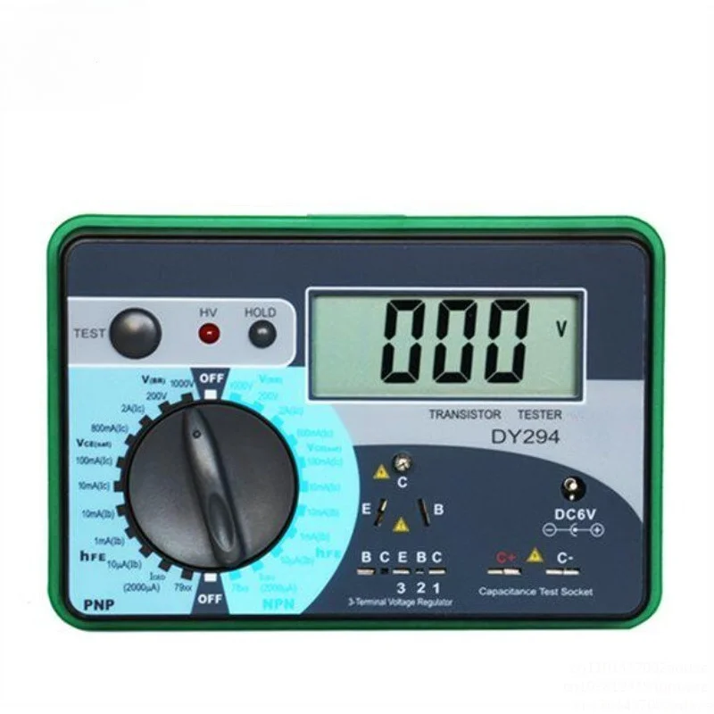 DY294 Multifunction Digital Transistor Analyzer Tester Semiconductor Diode Triode Reverse AC DC Voltage Capacitance FET
