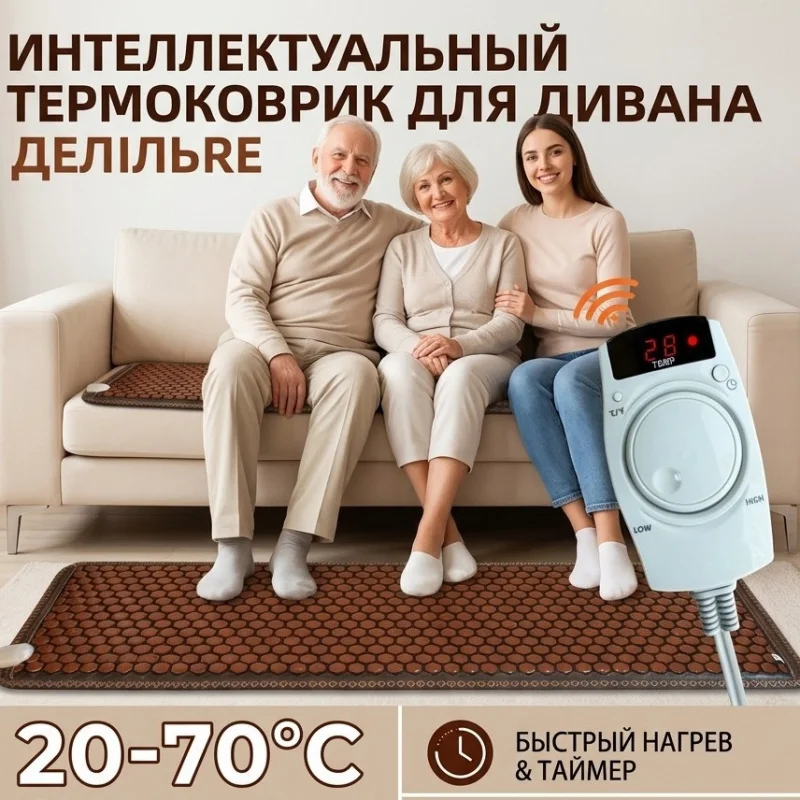 launch: Tourmaline germanium stone electric heating sofa cushion, infrared summer cooling cushion for three-seater sofa