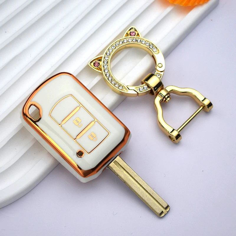 Soft TPU Car Key Cover for Mitsubishi ASX Outlander Lancer EX Galant Pajero 2016 2017 Mirage Grandis Shell Fob Holder Keychain