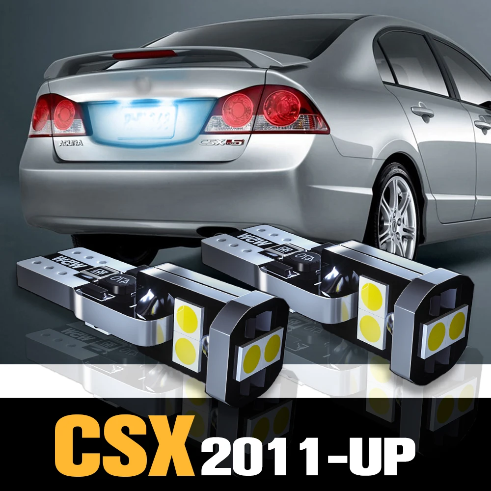 

2pcs Canbus LED License Plate Light Lamp Accessories For Acura CSX 2011 2012 2013 2014 2015 2016 2017 2018 2019 2020 2021