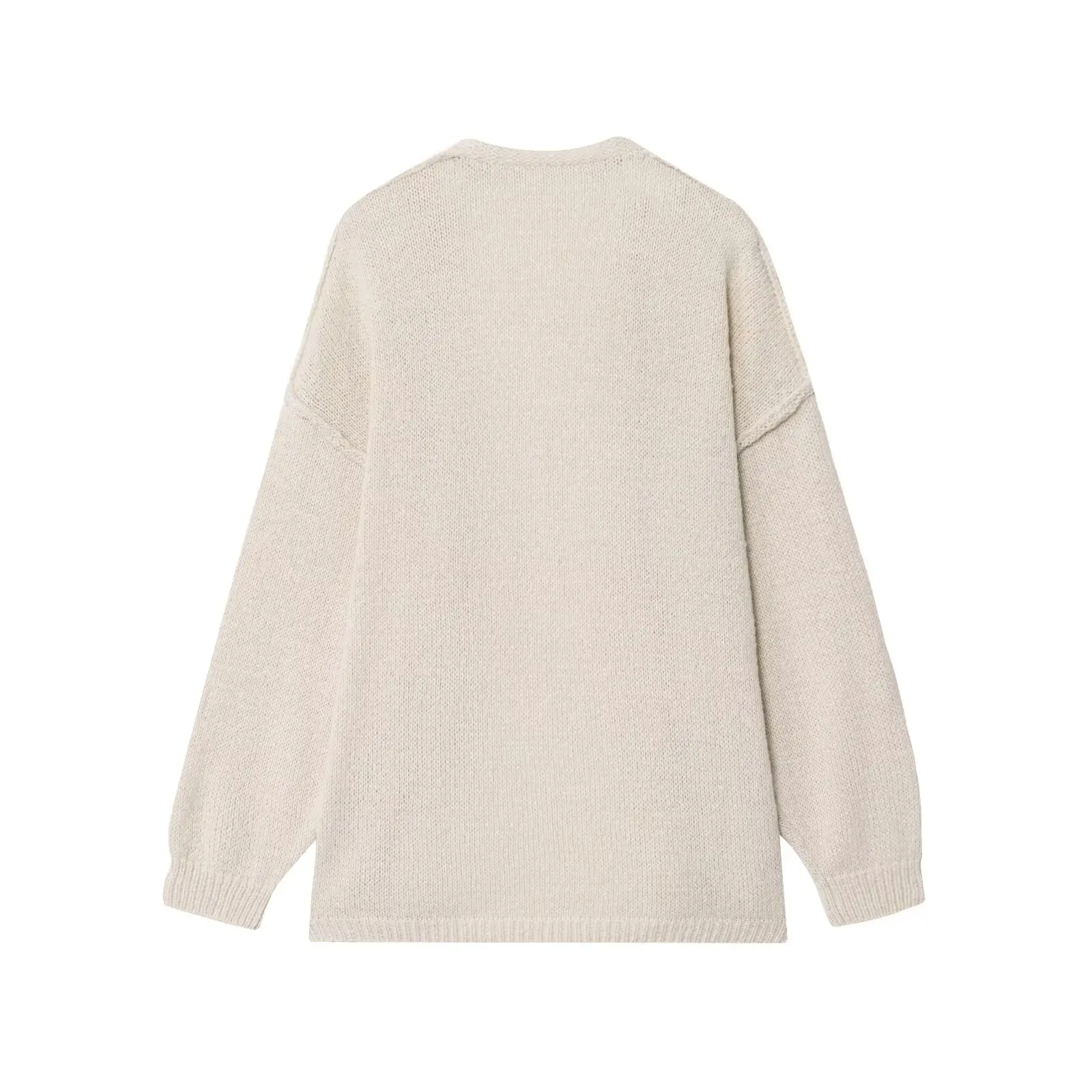 ZBZR Herfst Nieuwe vrouwen Vintage Thi Naald Lui Sle Halflange Gebreide Trui priem Jas Casual Eenvoudige Polyester Vezel