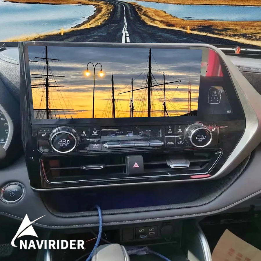

Android 14 Car Radio For Toyota Highlander 2022 Crown Kluger Autoradio Stereo Multimedia Player GPS Qled Screen 12.3inch Carplay