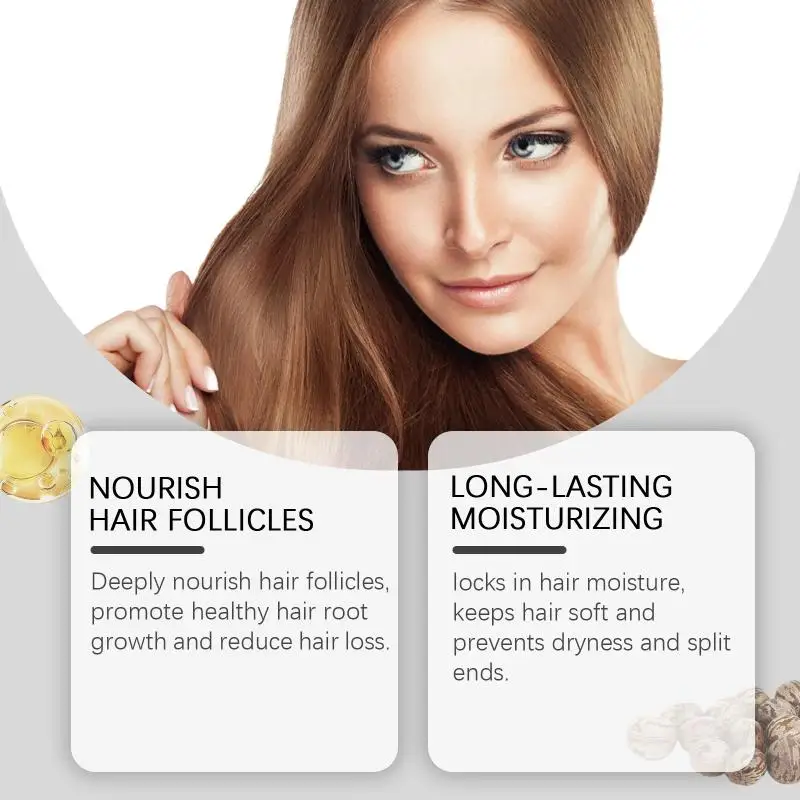Moisturizing Hair Oil Deeply Nourish Prevent Hair Splitting Relieve Dryness Anti Static-Free Repair Damaged Hair Smooth Hair Oil