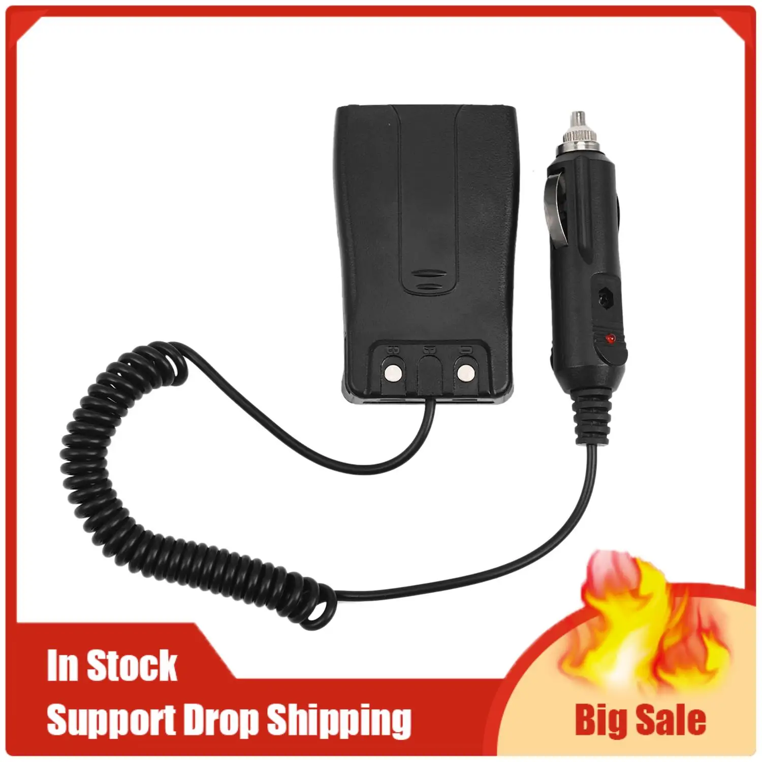 As melhores ofertas 2 pinos mini ptt alto-falante microfone para baofeng uv5r 888s & bateria do carregador de carro para baofeng BF-888S poofung 888s em dois sentidos ham rad