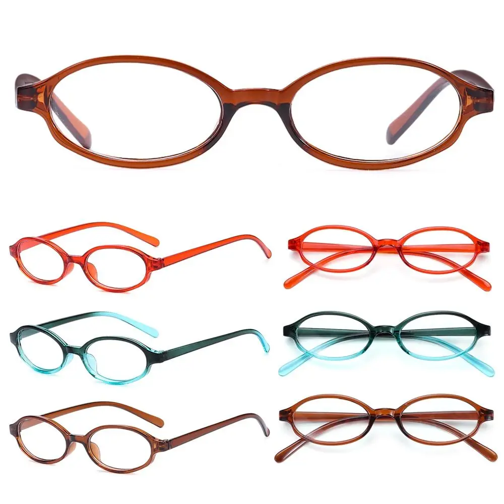 Small Oval Frame Japan Spicy Girl Glasses Frame INS Style Decorative Computer Glasses No Makeup Plain Glasses for Women