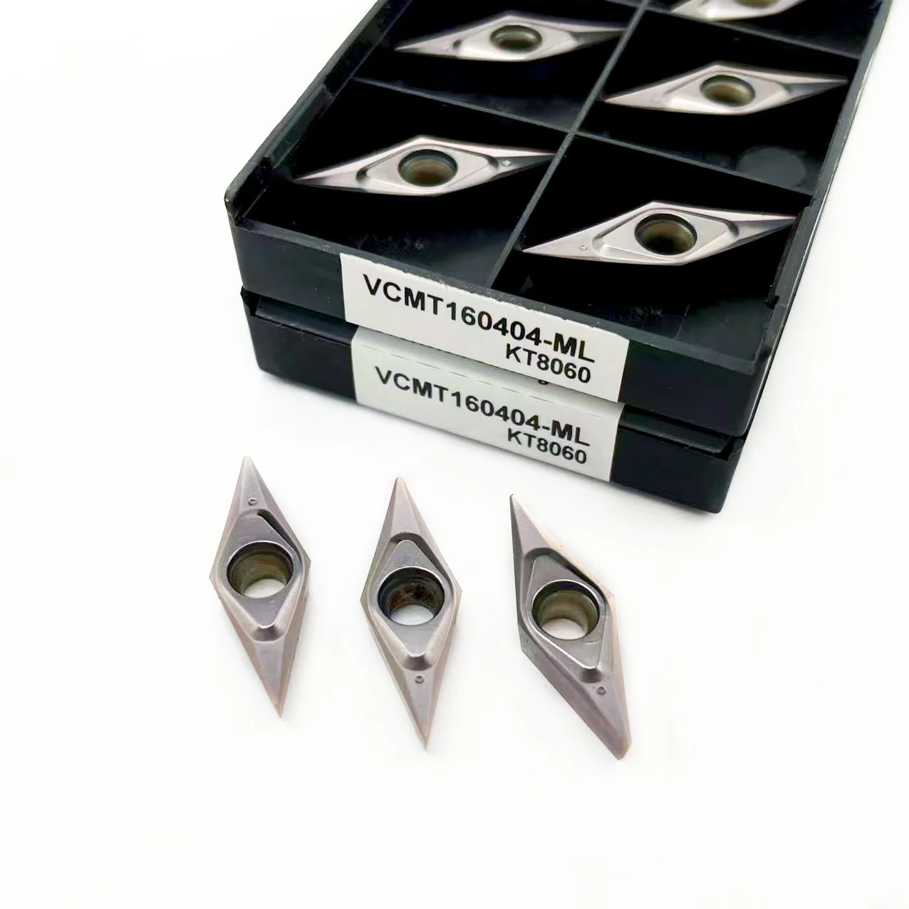 Material endurecido de alta calidad, acero inoxidable endurecido, VCMT160402, VCMT160401, VCMT160404, KT8060